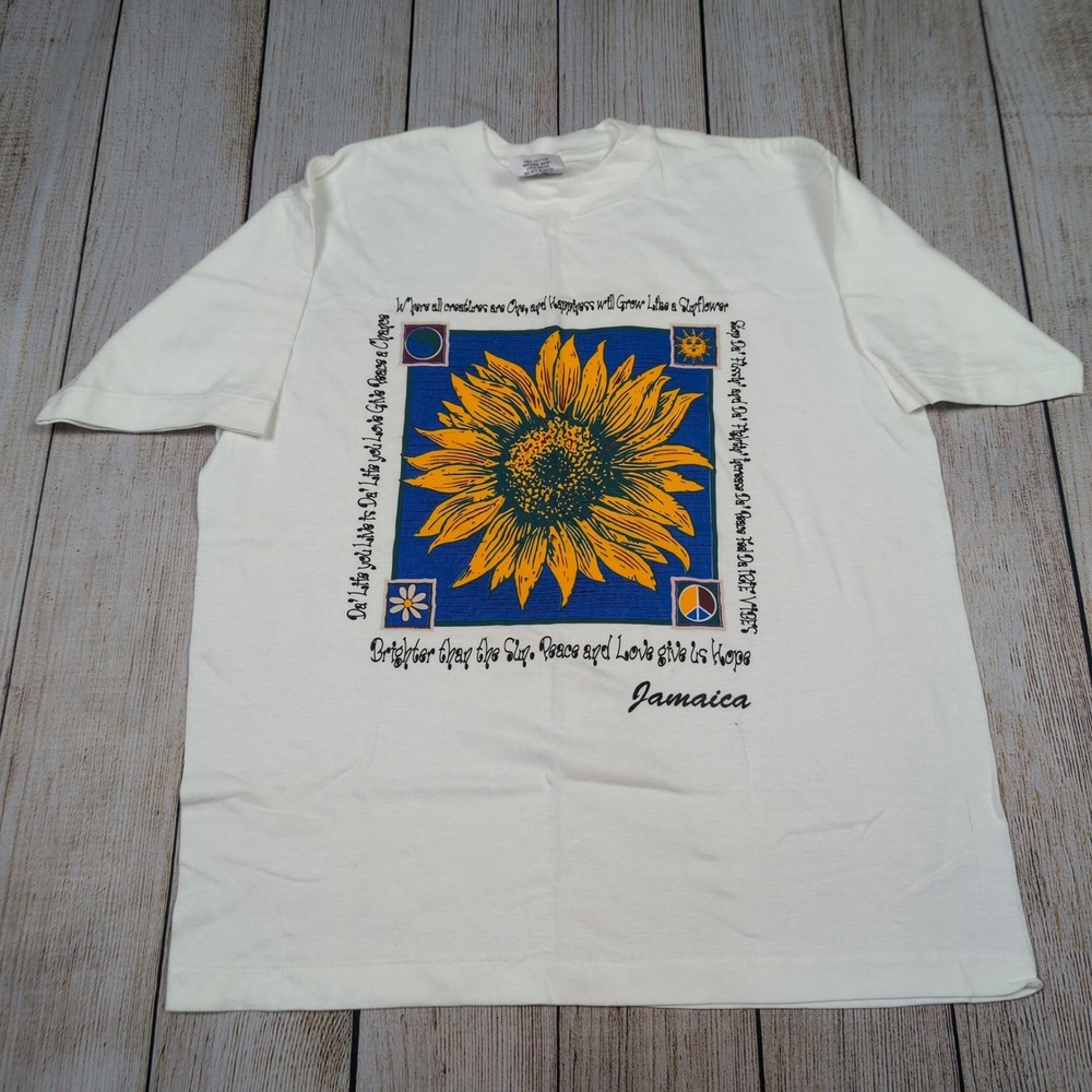 Sunflower 90s Raga Jamaica single stitch‎ tee Medium